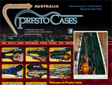 Tablet Screenshot of prestocases.com.au